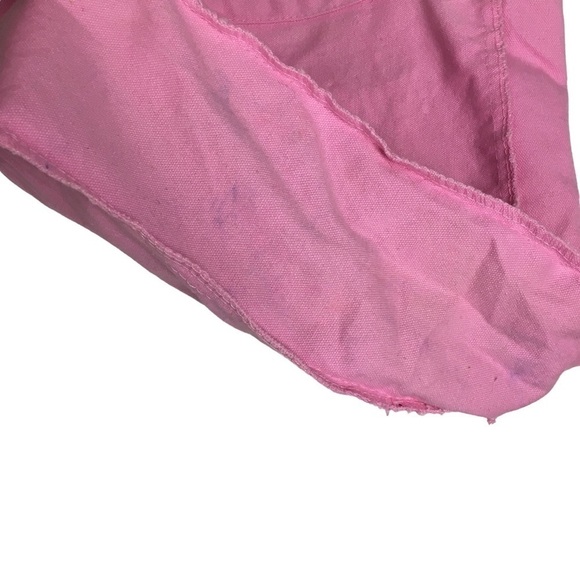 MINNIE MOUSE Mini Tote Bag Canvas Book Bag Flowers Floral Dot Pink Orange Disney - Picture 10 of 11